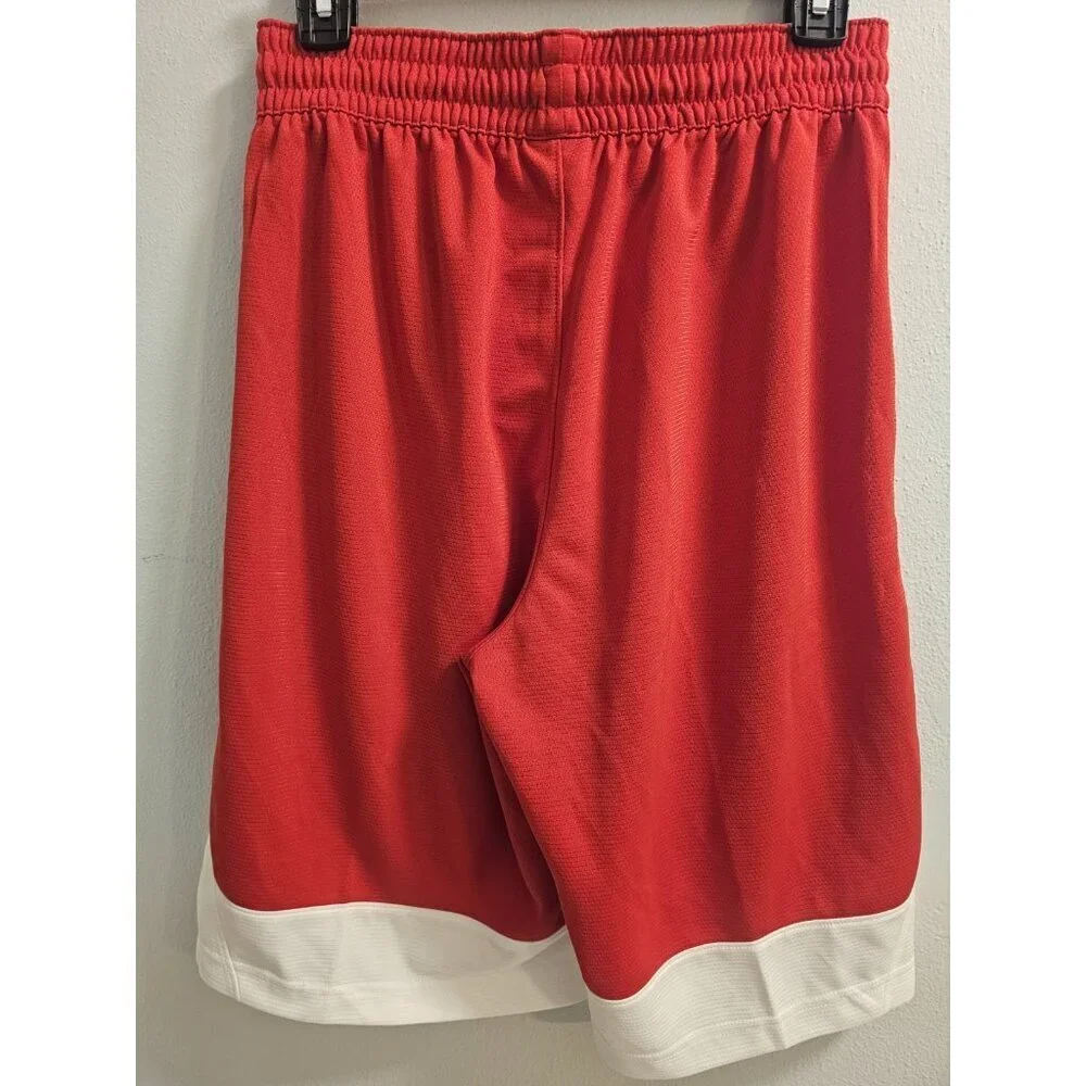 Nike Men's Dri-FIT Icon Basketball Shorts Pockets Red & White Size SM BRAND NEW